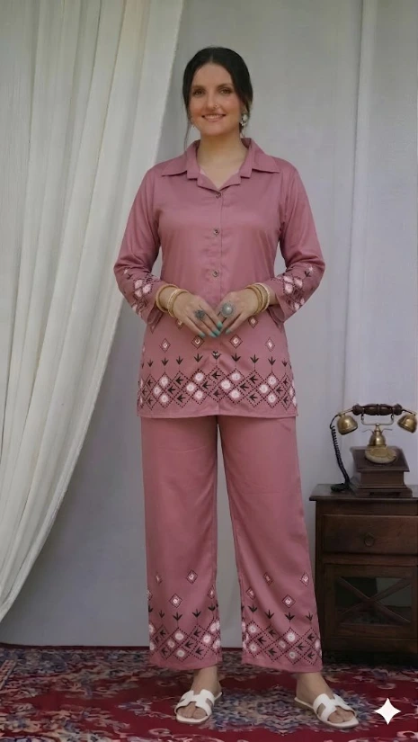 pink royal co ord set