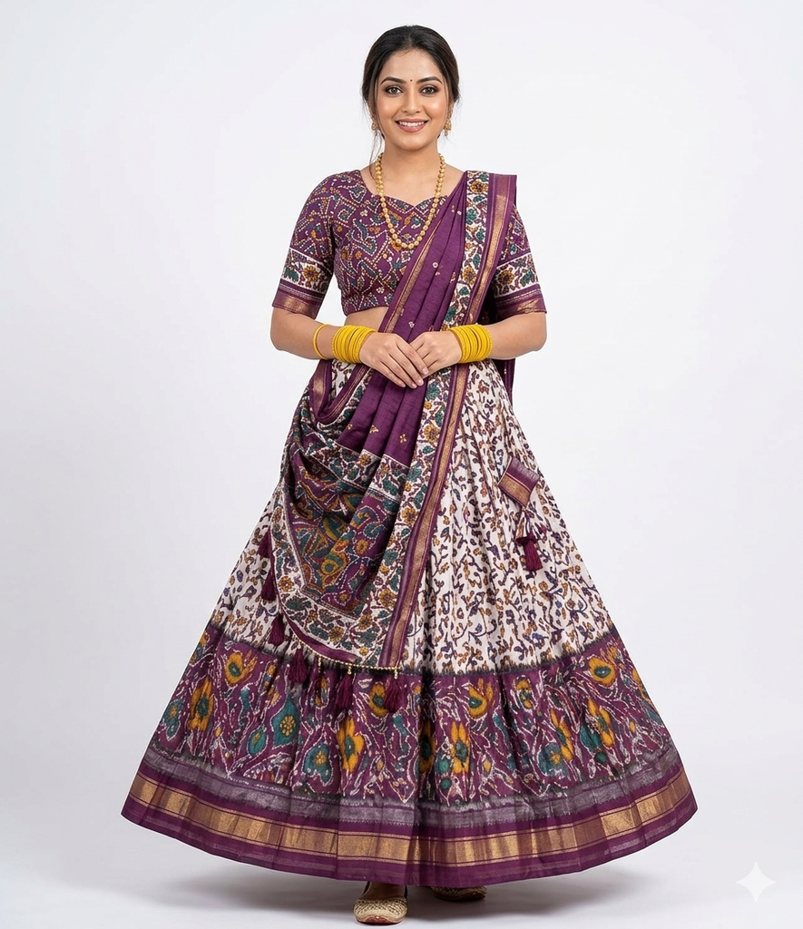 GOPI DRESS purple and white