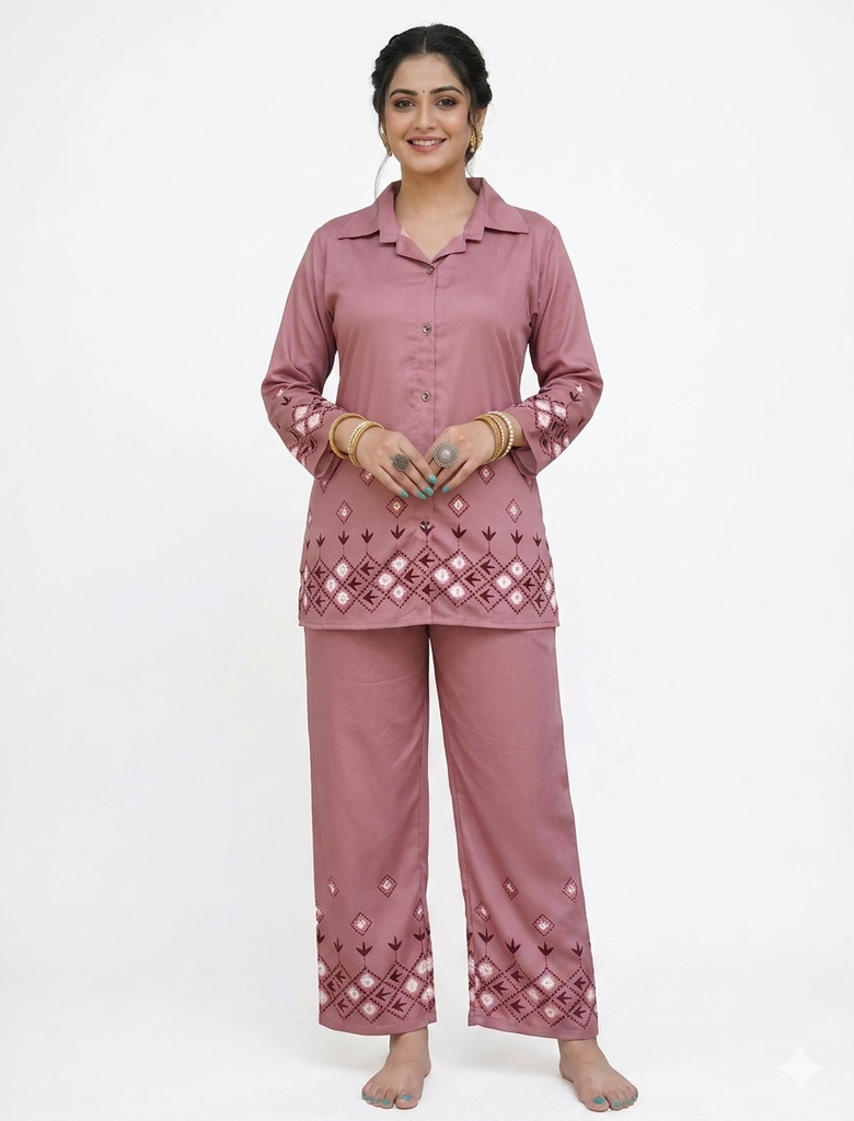 pink royal co ord set (S)