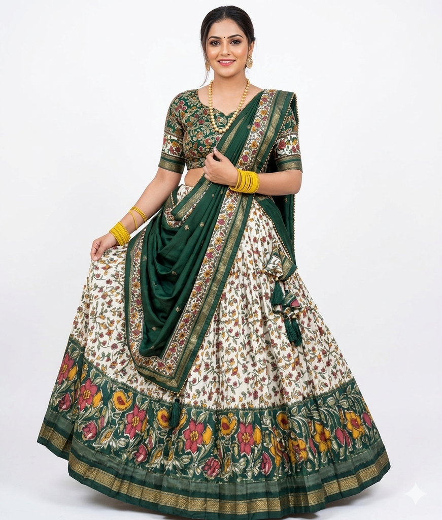 GOPI DRESS floral greeen